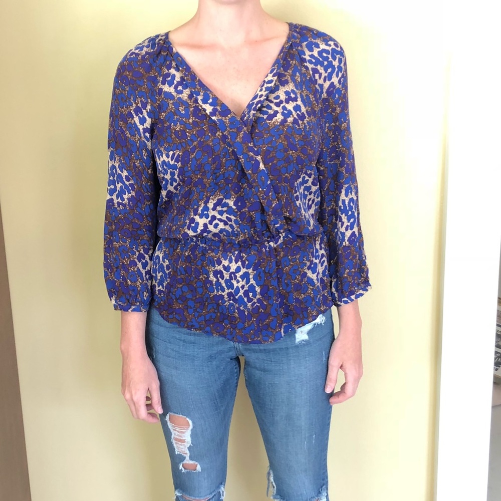 Leopard Parker Blouse size XS